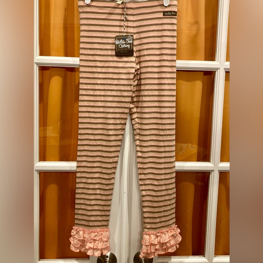 Matilda Jane pants, girls size 12, new with tags, ruffled detail at ankle